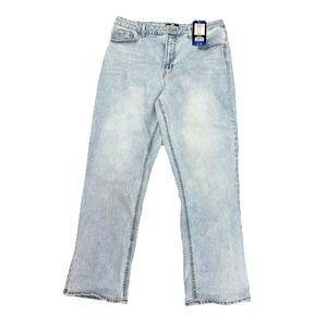 Frye High-Rise Crop Jeans Cuffed Hem Light Wash Denim Women's Size  4/27!